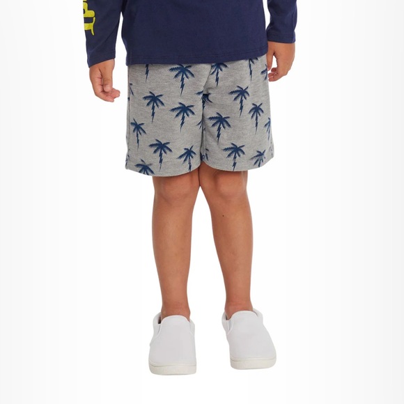 NWT, Chaser, Boys, Cozy LIGHTNING PALMS SHORTS - Picture 2 of 3